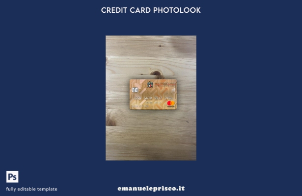 modello frontale photolook mastercard della Banca Centrale di Malta in stile ver